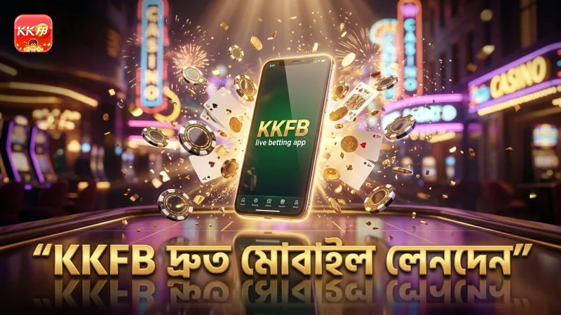 KKFB মোবাইল প্ল্যাটফর্মে দ্রুত এবং নিরাপদ লেনদেন।
