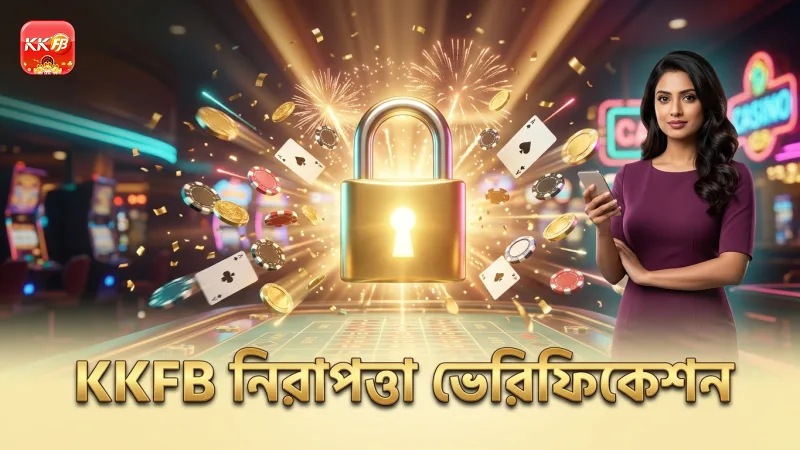 KKFB প্ল্যাটফর্মের নিরাপত্তা ও ভেরিফিকেশন প্রক্রিয়া প্রদর্শন।